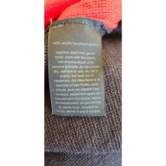 Tommy Hilfiger Colorblock Oversized Red Hoodie Sweater Logo Sleeve Women Size L - Picture 9 of 9